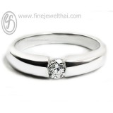 แหวนทองคำขาว แหวนเพชร แหวนคู่ แหวนแต่งงาน แหวนหมั้น - R1178DWG